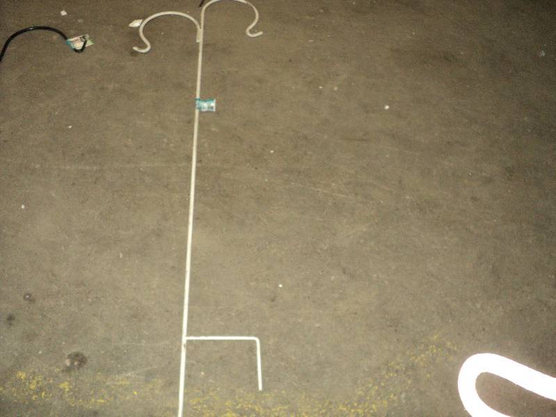 7 foot white double shepards hook...