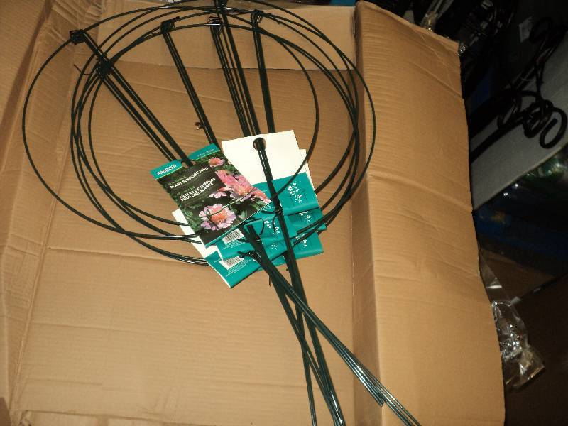 6 plant support rings 30in high, 18...