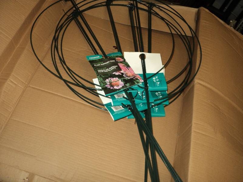 6 plant support rings 30in high, 18...