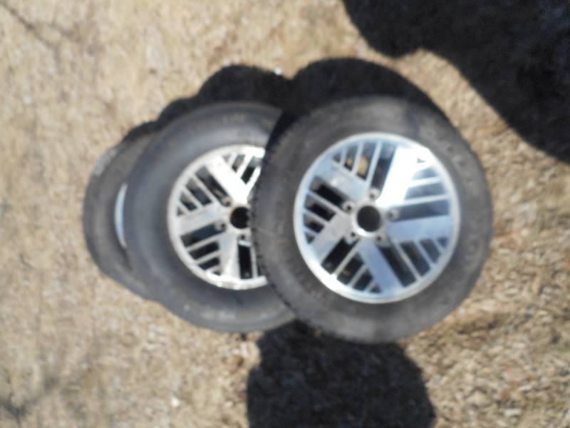 LOT OF 4 TIRES AND RIMS