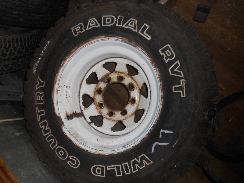 SET OF FOUR RIMS AND TIRES