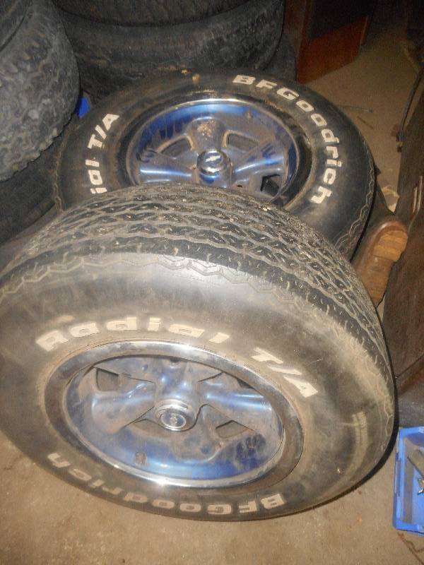 (2) BF RADIAL TA & RIMS