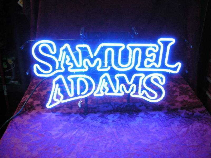 lot 2 image: Samuel Adams Neon Beer Light