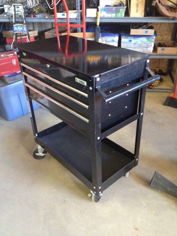 lot 8 image: US General 4-Drawer Rolling Cart