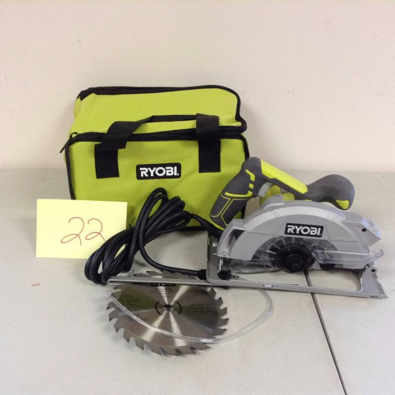 lot 22 image: Ryobi 7 14 Circular Saw with Laser