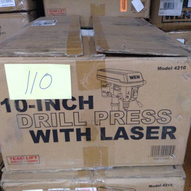 lot 110 image: Wen 10 in Drill Press with Laser never used