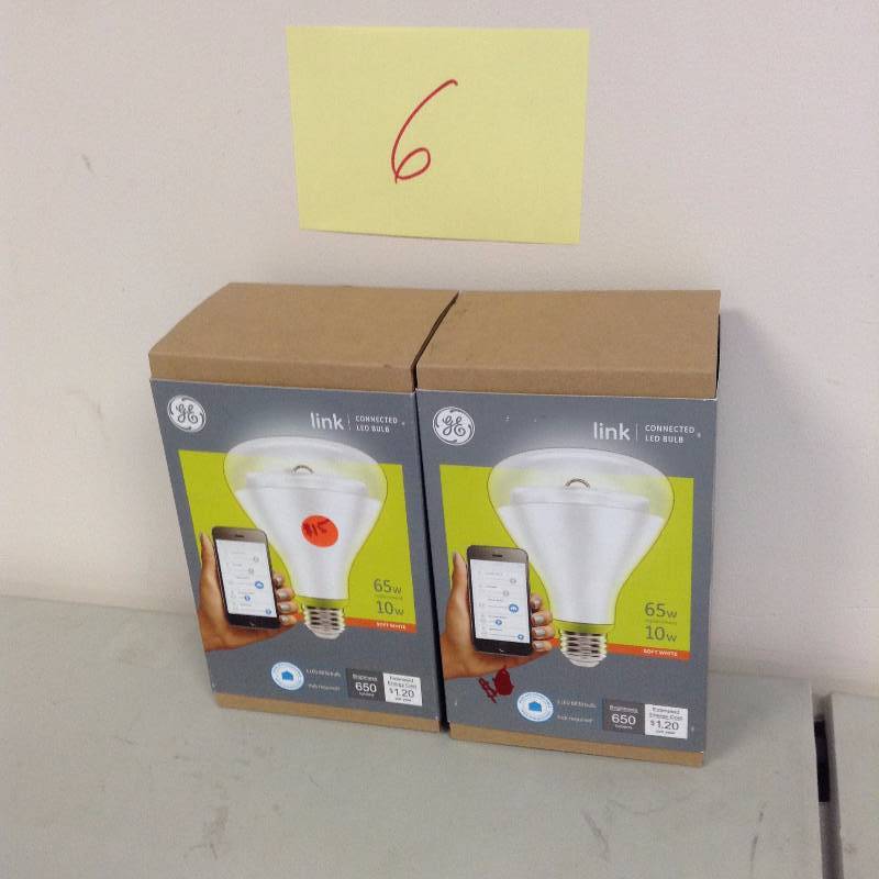 lot 6 image: Lot of 2 GE Link replaces 65W  10W never used