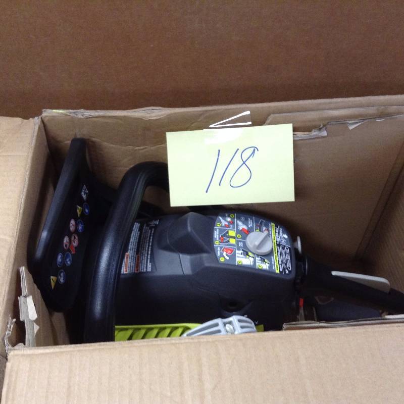 lot 118 image: Ryobi 2 Cycle 14 Gas Chain Saw used in working condition