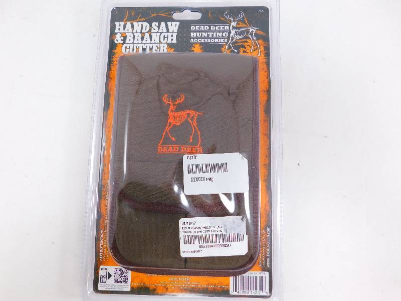 lot 4 image: NEW Dead Deer 6.5 Hand Saw and Branch Cutter Combo with Pouch