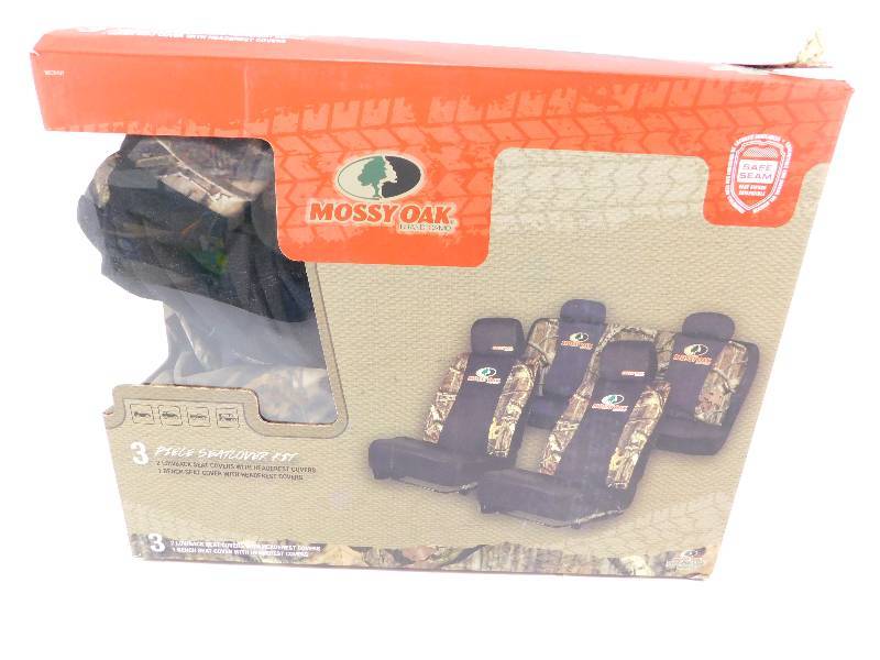 lot 76 image: Mossy Oak Camo 3 Piece Seatcover Kit