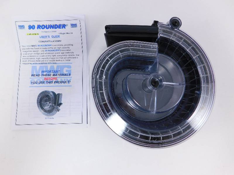 lot 84 image: AR-15  M16 Snail Drum Magazine, .223 Caliber, 90 Rounds