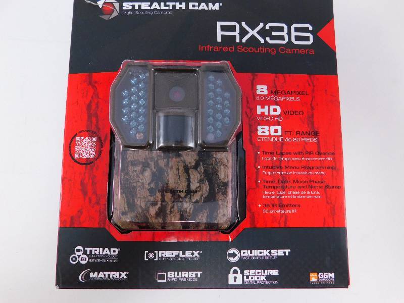 lot 93 image: Stealth Cam RX36 Compact Infrared TrailGame Camera - 8 MP