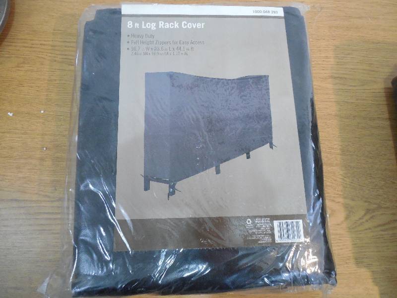 8 ft. Heavy Duty Polyester and PVC Log Rack Cover