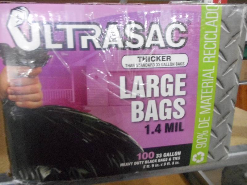 Ultrasac 33 Gal. Large Trash Bags (100 Count)