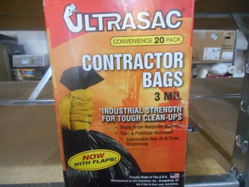 Ultrasac 42 Gal. Contractor bags With Flaps (20-Count)