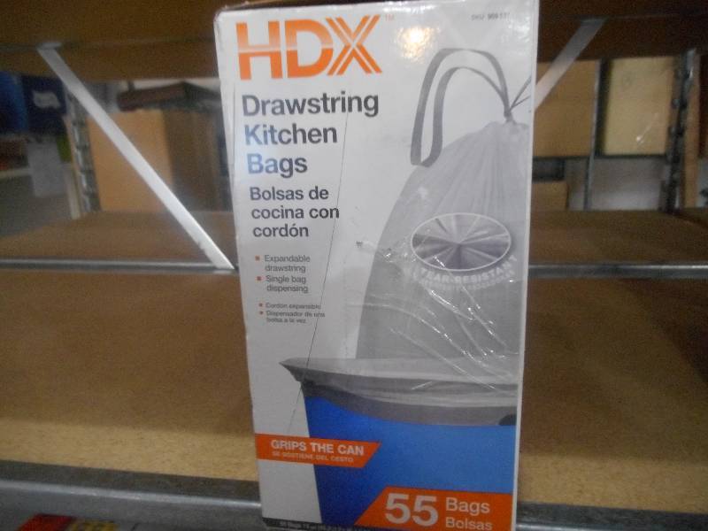 Sold at Auction: 2 HDX Trash Bags Boxes