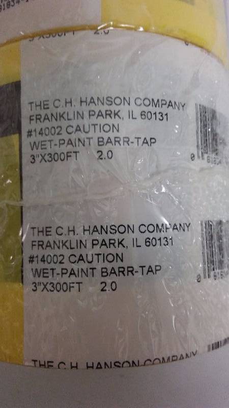 Safety Tape �Wet Paint� by Hanson 300 ft. per roll (2)
