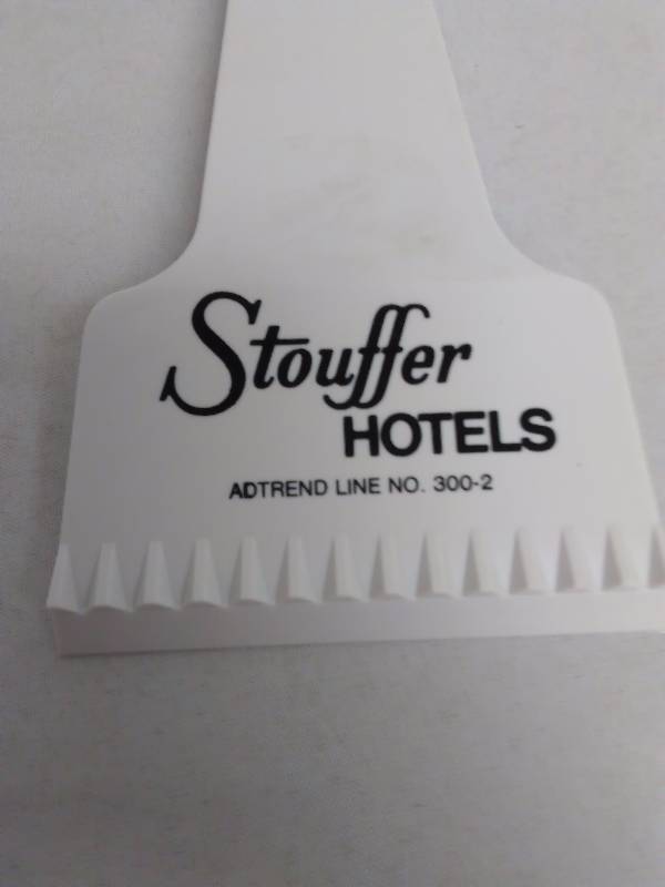 Ice Scrapers (24) with vintage hotel advertising