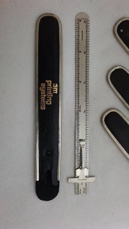 3M Pocket Side Rule, Stainless Steel, metric conversion table on back side (6)