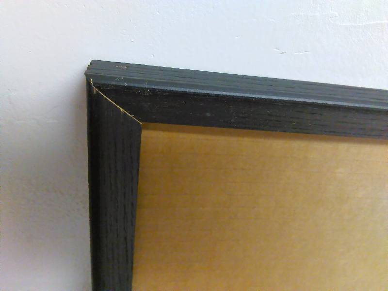 Wood Picture Frames (Black) with mounting hardware (12) 18.5 x 12.5 exterior measurement, 11 x 17, interior