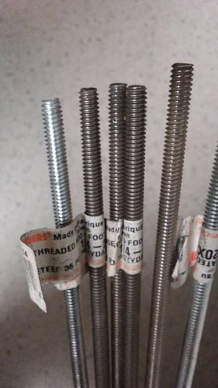 Threaded Rod, 3 ft., � in. (6)