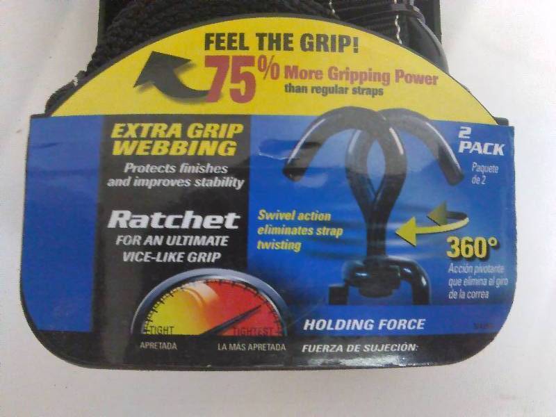 Ratchet Straps, 8 ft. Swivel Heads (2) by Highland