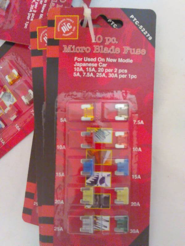 Micro Blade Fuses 10 pc. Pkg. (5)