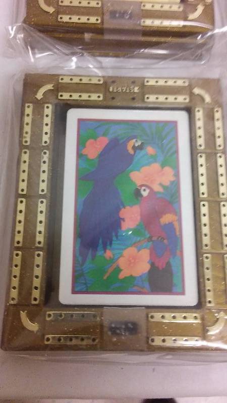 Cribbage Board  Card Holder Combination (4)