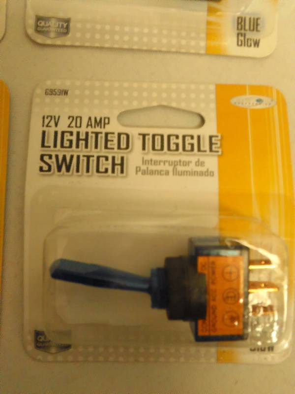 Lighted Toggle Switches, 12v 20 (4)