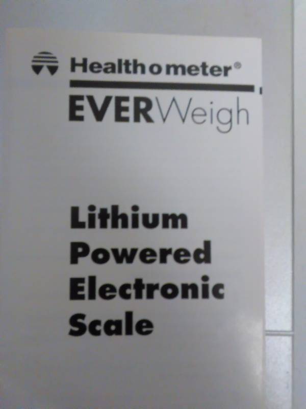 Health O Meter Lithium Powered Scale, New in Bag