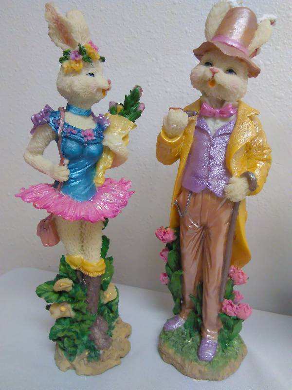 Resin Easter Figurines (4) See Pictures for full Detail