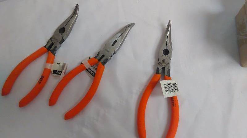 Bent Nose Pliers, 8 Inch (3)