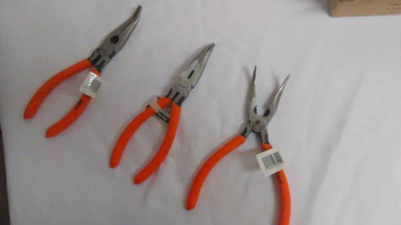 Bent Nose Pliers, 8 Inch (3)