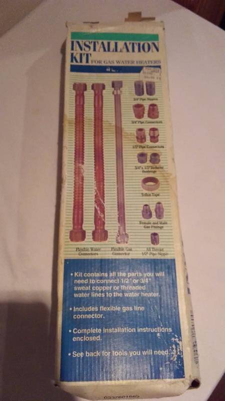 Installation Kit for Gas Water Heater