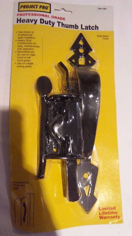 Ornamental Heavy Duty Gate Thumb Latch by Project Pro