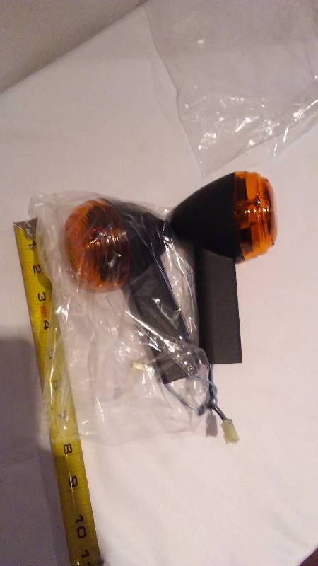 Vintage Style AmberBlack Trailer Light (2) Pre-wired