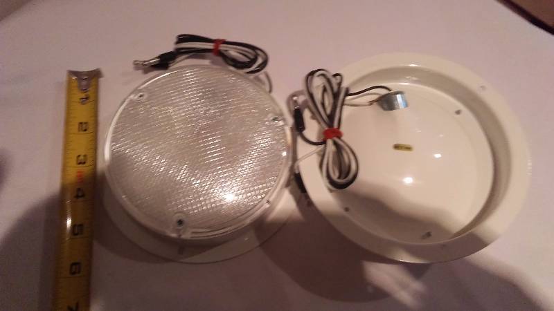 Utility Surface Mount Lights, (2) white