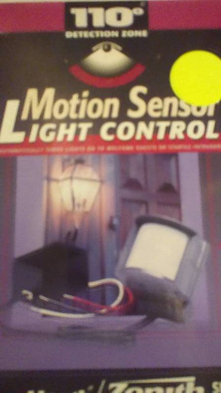 Motion Sensor Light Control, Exterior Lighting