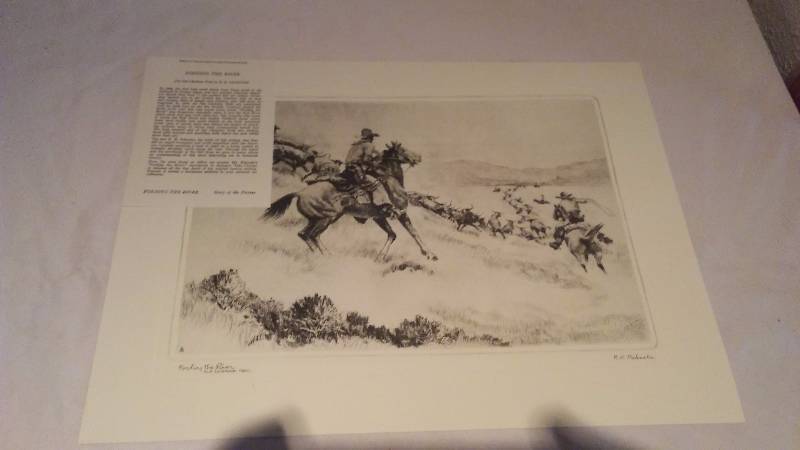 Fording the River Print, by R.H. Palensky 12 x 16