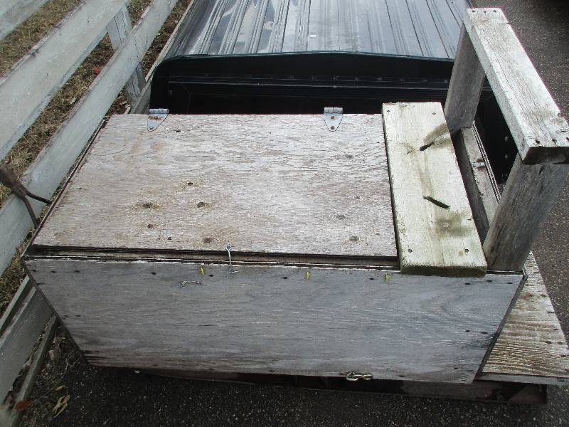 homemade pull behind sled w storage