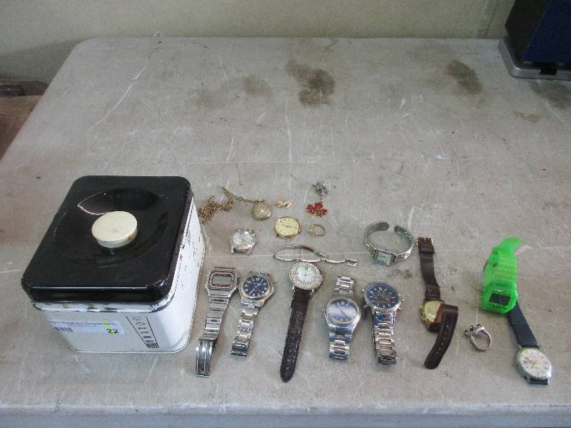 tin full of watches