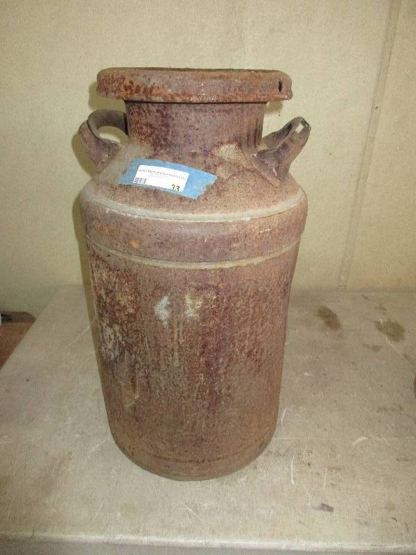 vintage metal jug