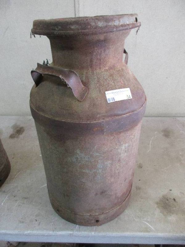 vintage metal jug