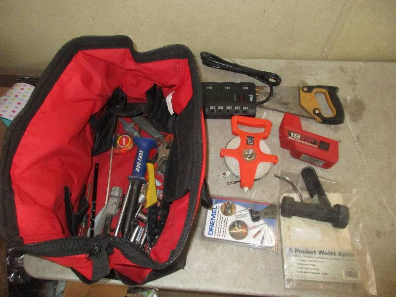tool bag and tools