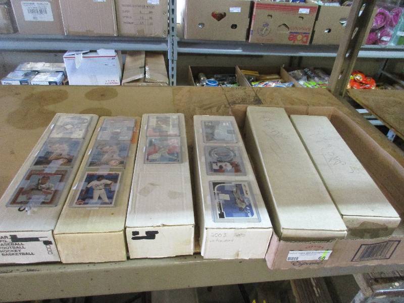 6 boxes of baseball cards
