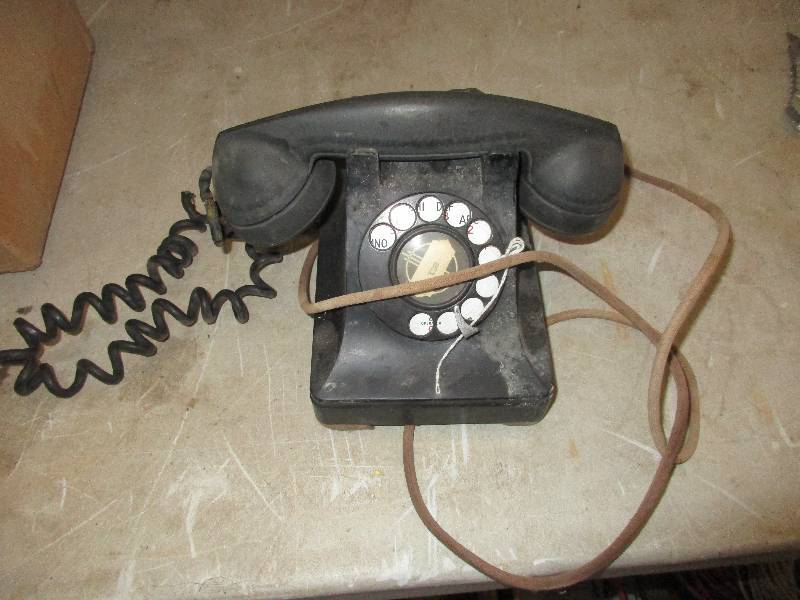 vintage black phone