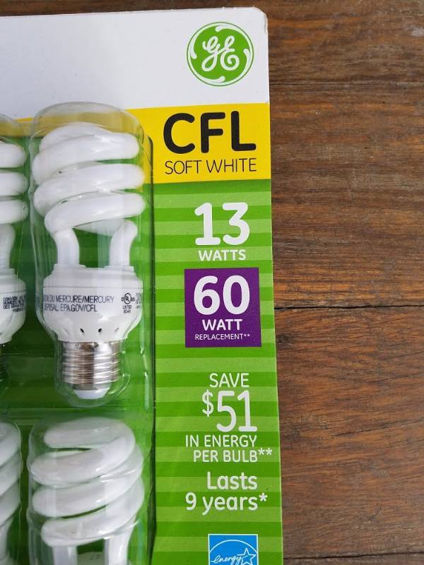 lot 125 image: G.E. 60 Watt Energy Bulbs