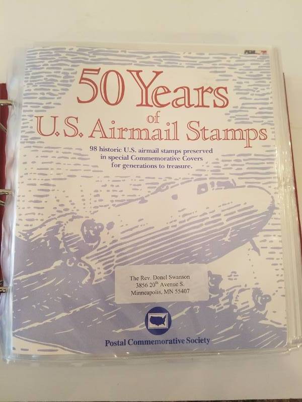 lot 64 image: 50 Years Of Air mail tamps