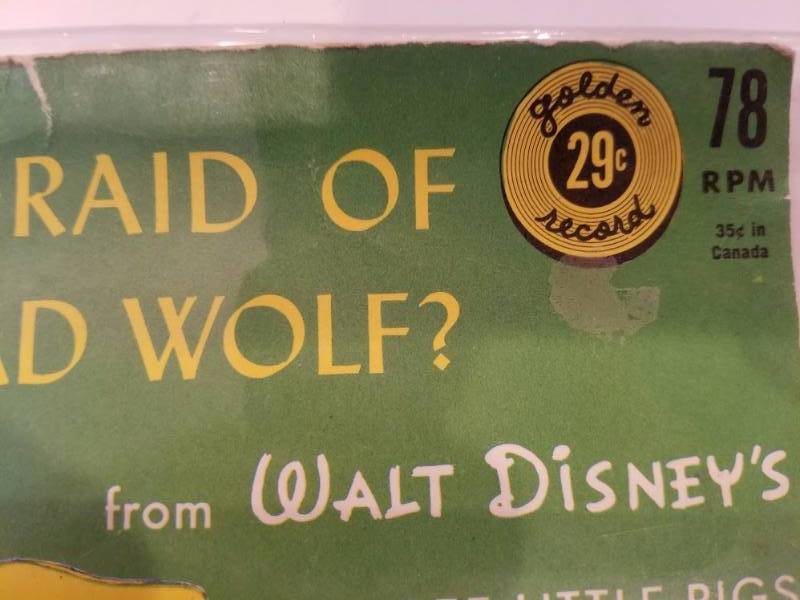 lot 95 image: 1959 Whos Afraid Of The Big Bad Wolf