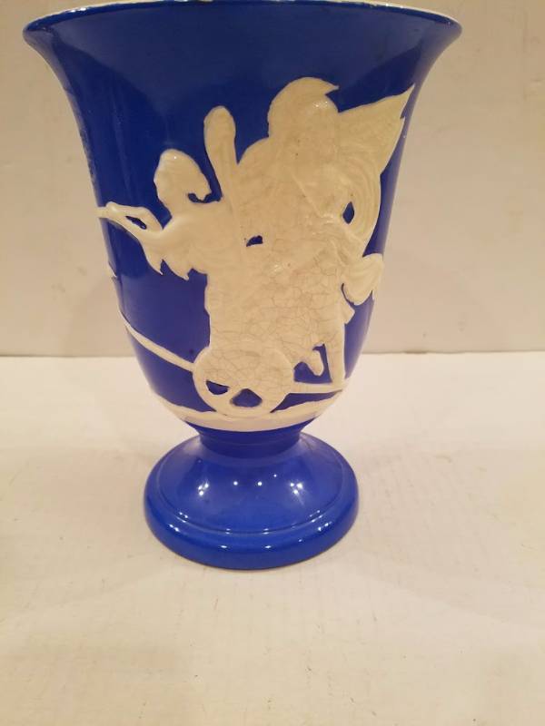 lot 50 image: Hand Painted Vase